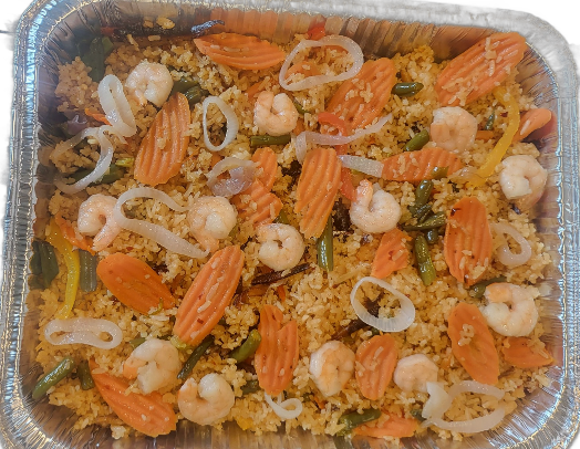 Mixed Vegetable Fried Rice with Shrimp